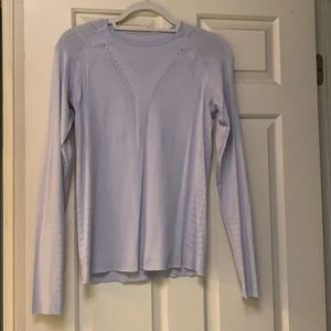 Lululemon lavender Top (6) with eyelet detail